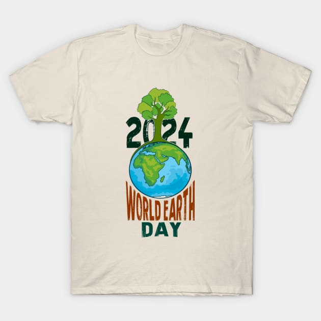 Harmony with Nature, Earth Day Every Day T-Shirt by ANNATEES